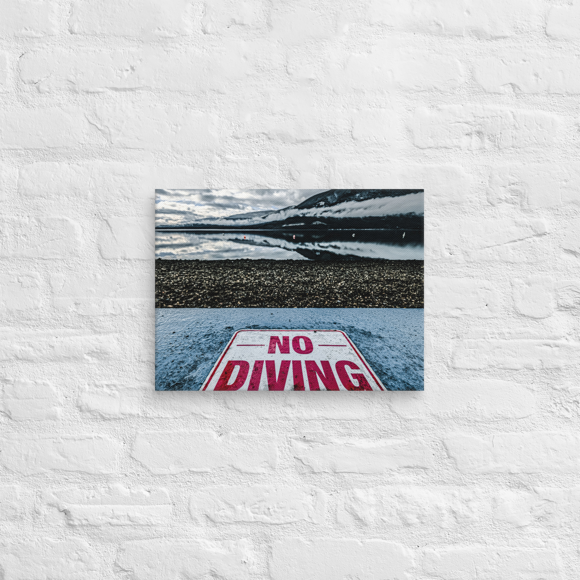 Depth Warning Canvas Print - Image 6