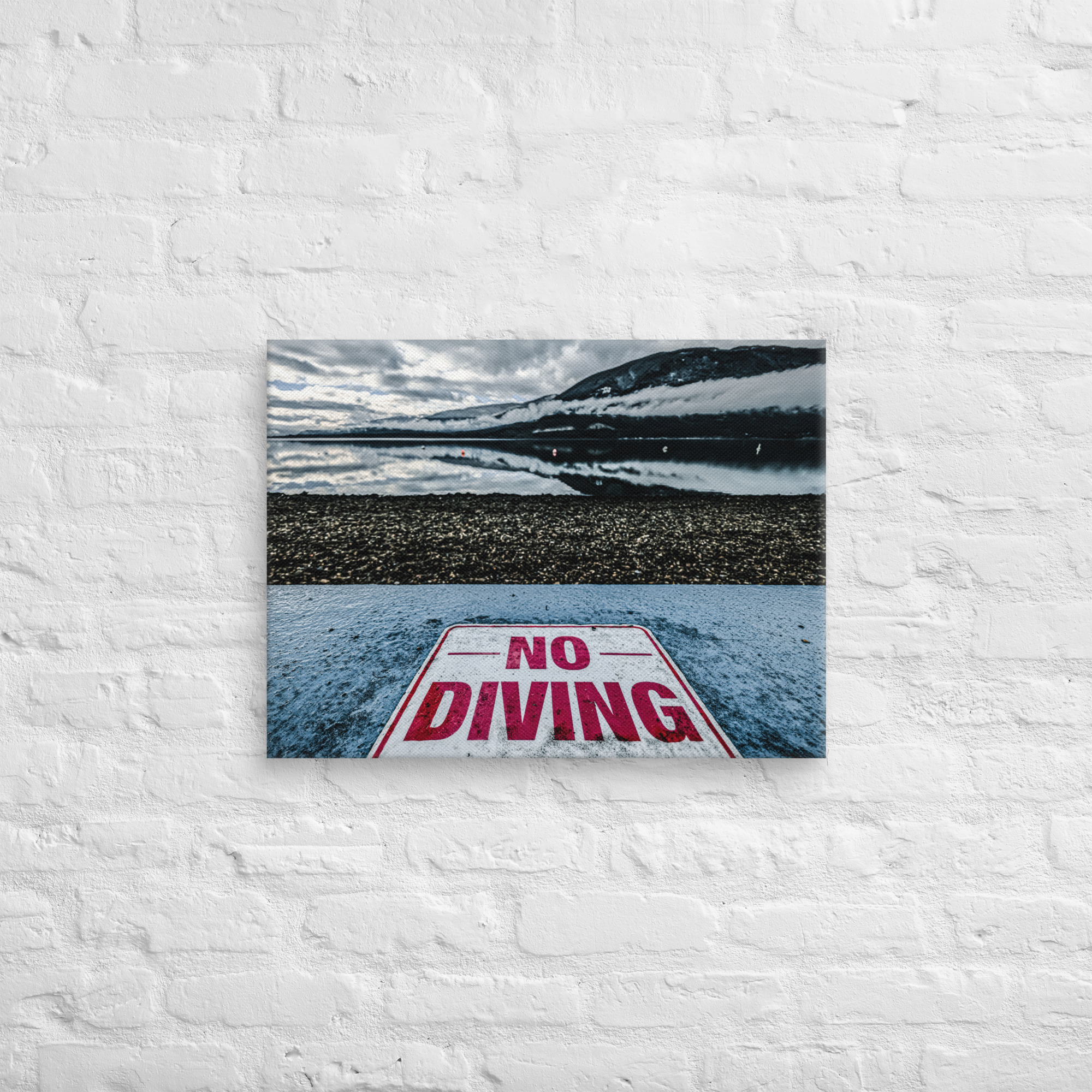 Depth Warning Canvas Print - Image 7