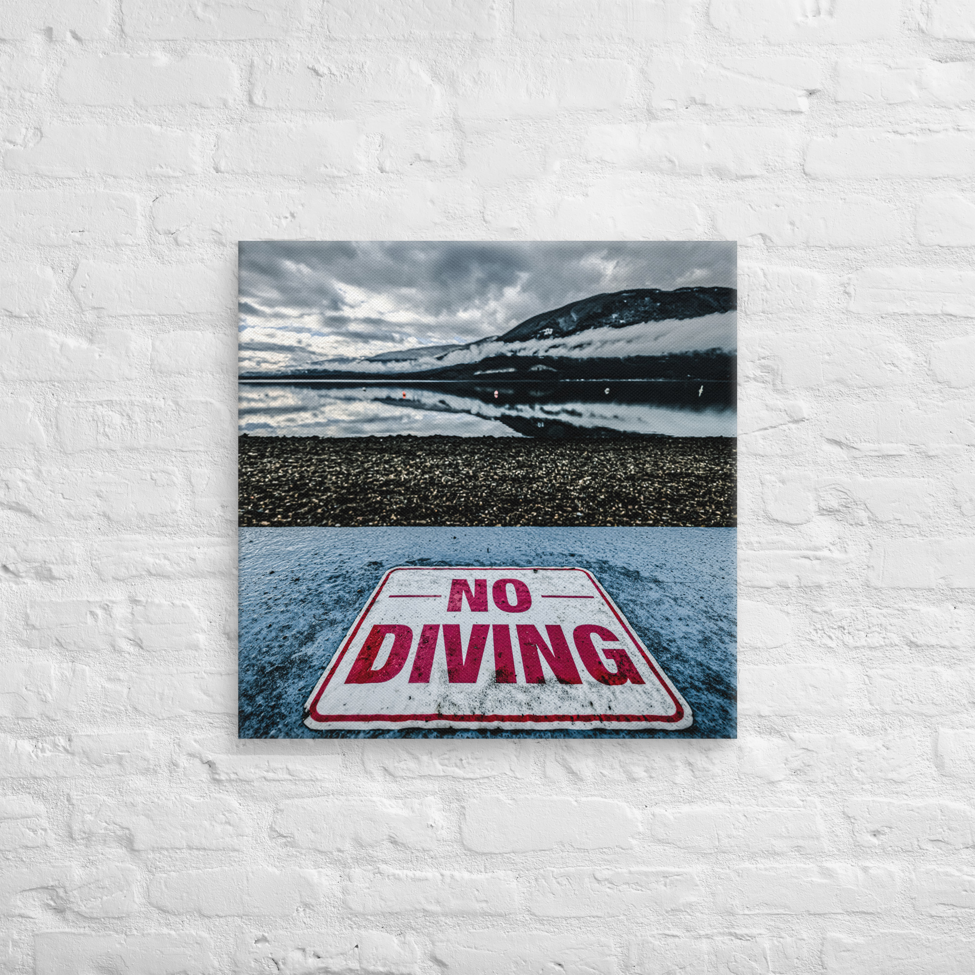 Depth Warning Canvas Print - Image 2