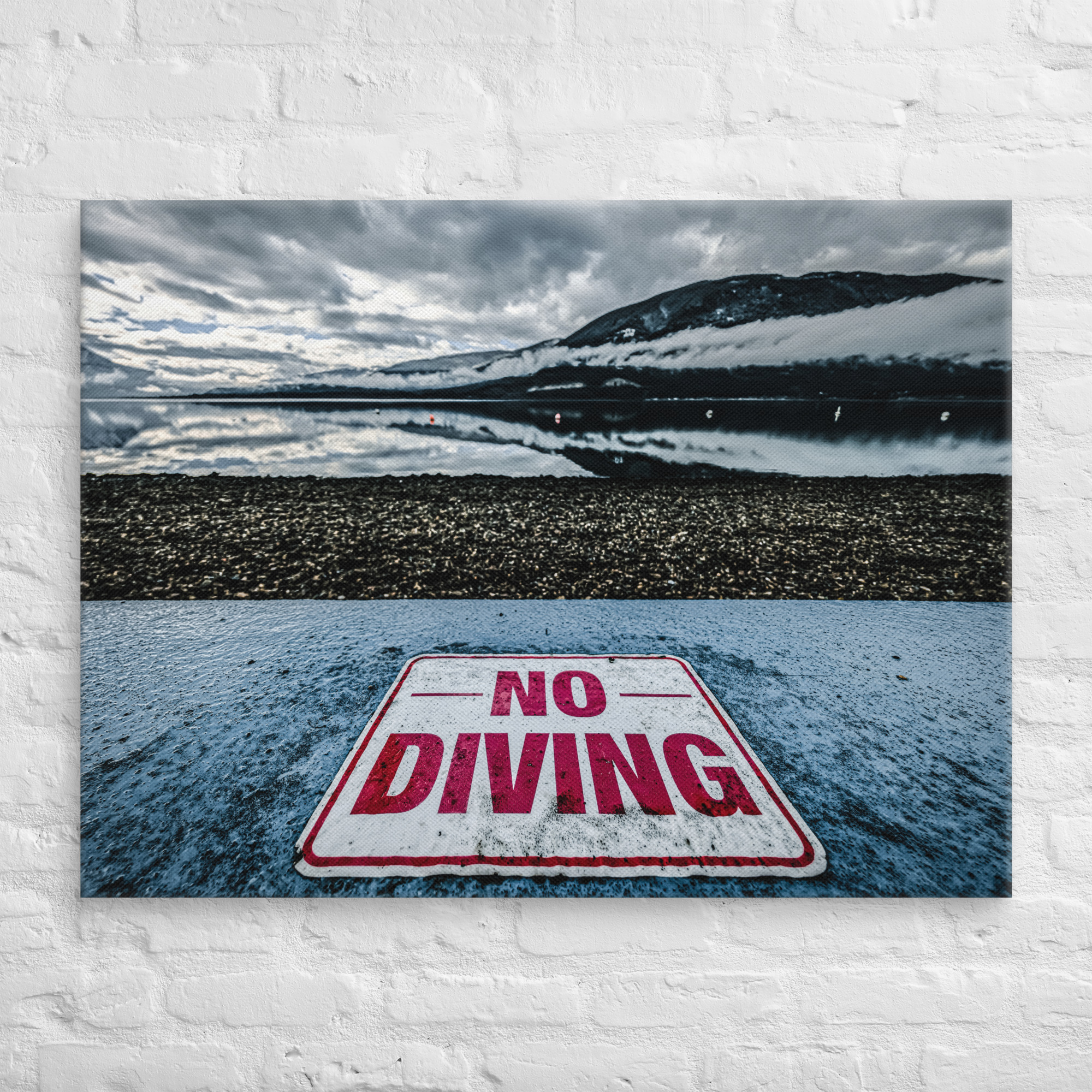 Depth Warning Canvas Print - Image 4