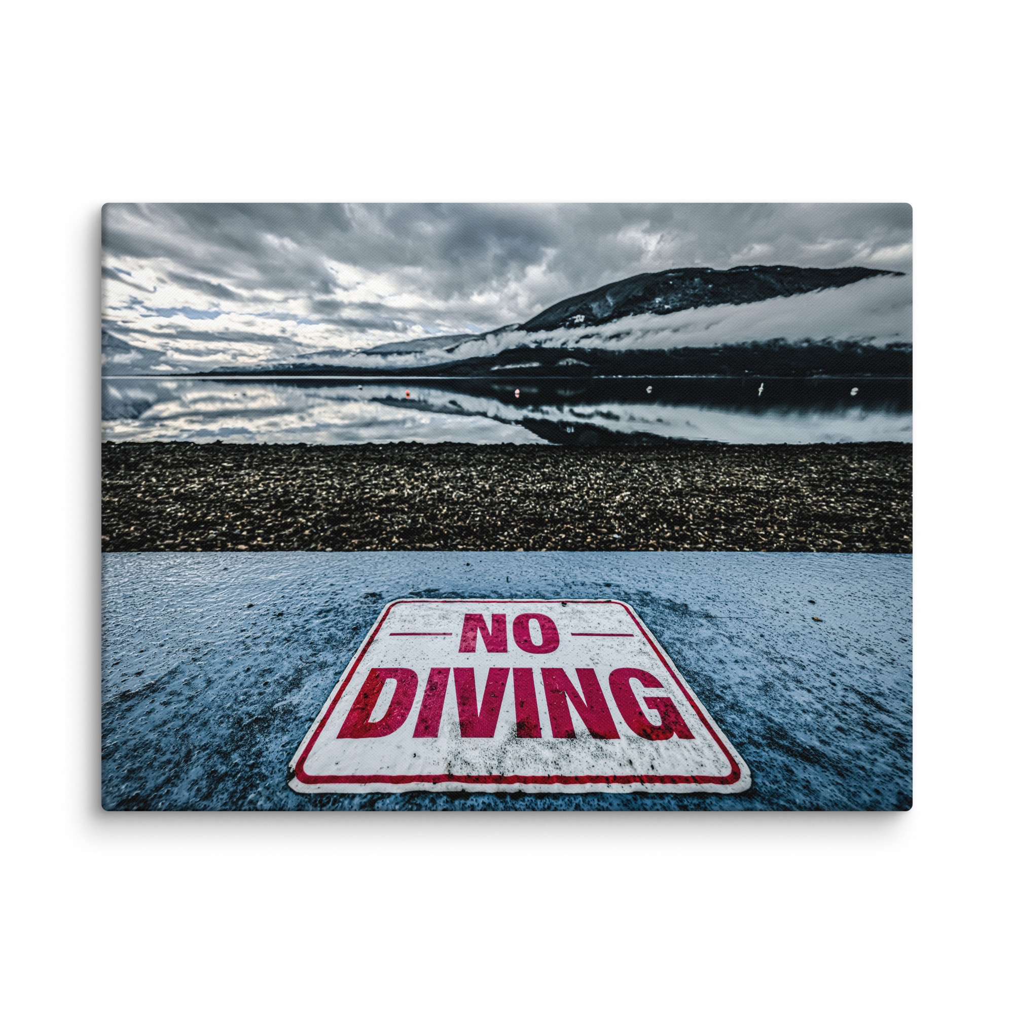 Depth Warning Canvas Print